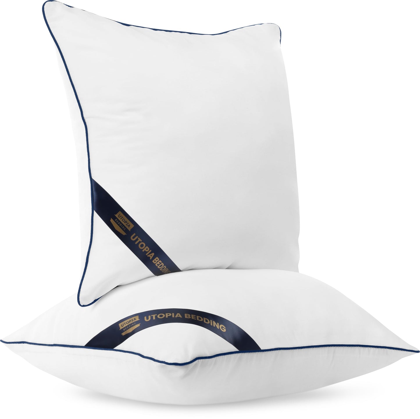 Utopia Bedding Throw Pillow Inserts (Pack of 2, White), 22x 22 Inches Decorative Indoor Pillows for Sofa, Bed, Couch, Cushion Sham Stuffer