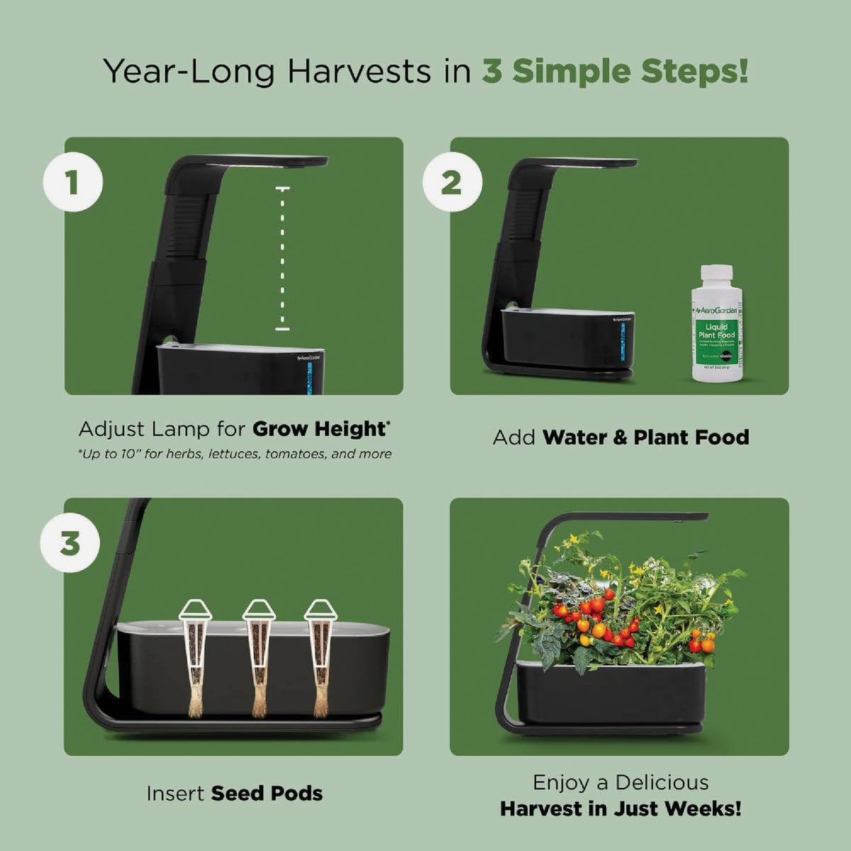 AeroGarden Sprout LED - White (2020 Model)