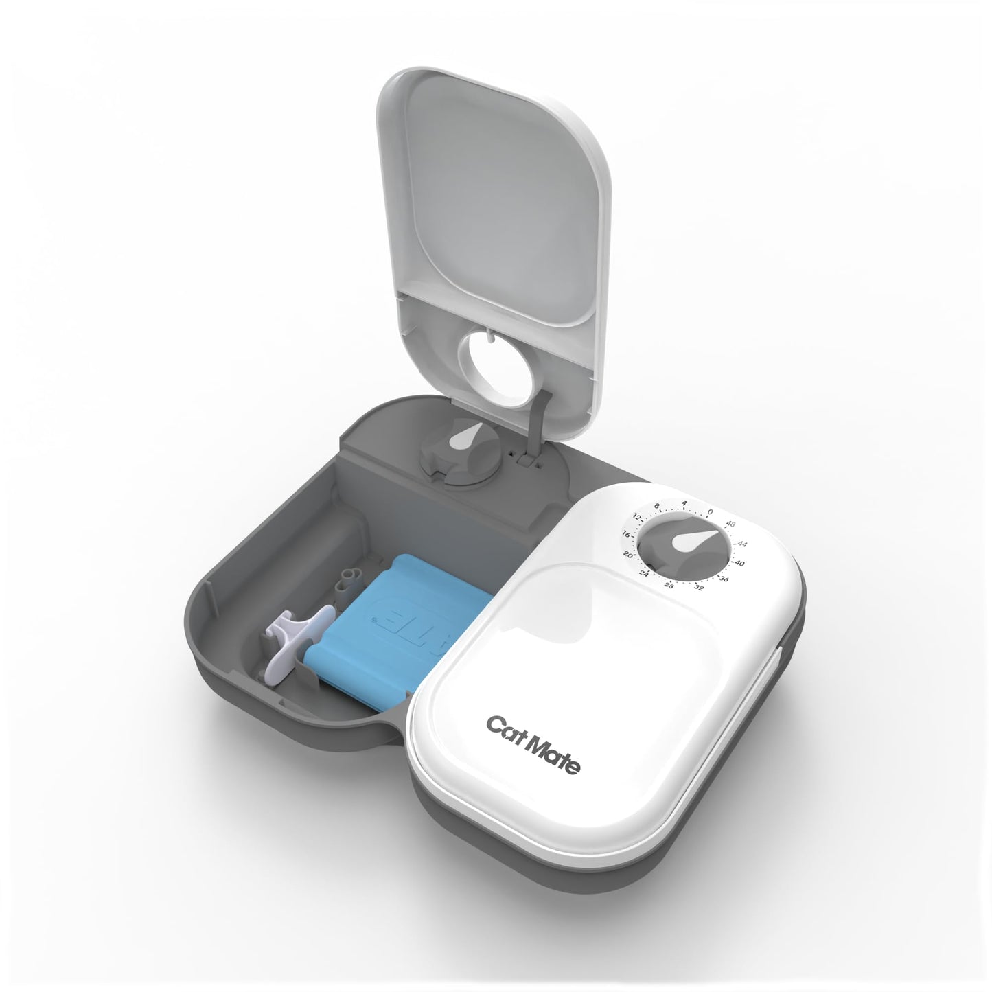 Cat Mate C200 2 Meal Automatic Pet Feeder for Cats and Small Dogs with Ice Pack