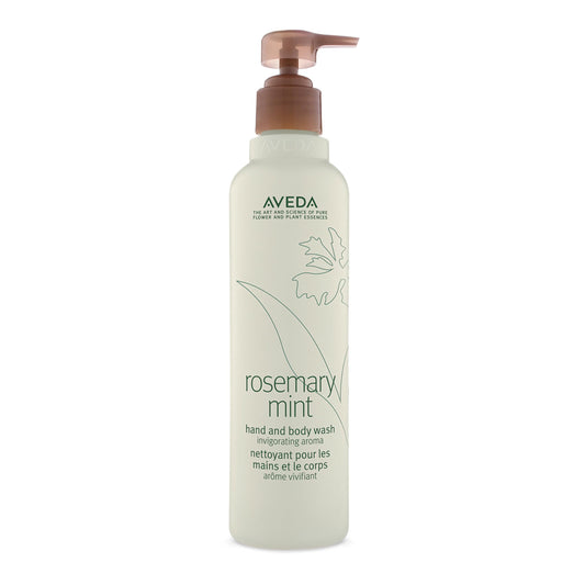 Aveda Rosemary Mint Hand & Body Wash | Liquid Hand Soap and Body Wash | with Invigorating Aroma of Certified Organic Peppermint & Rosemary, 250ml