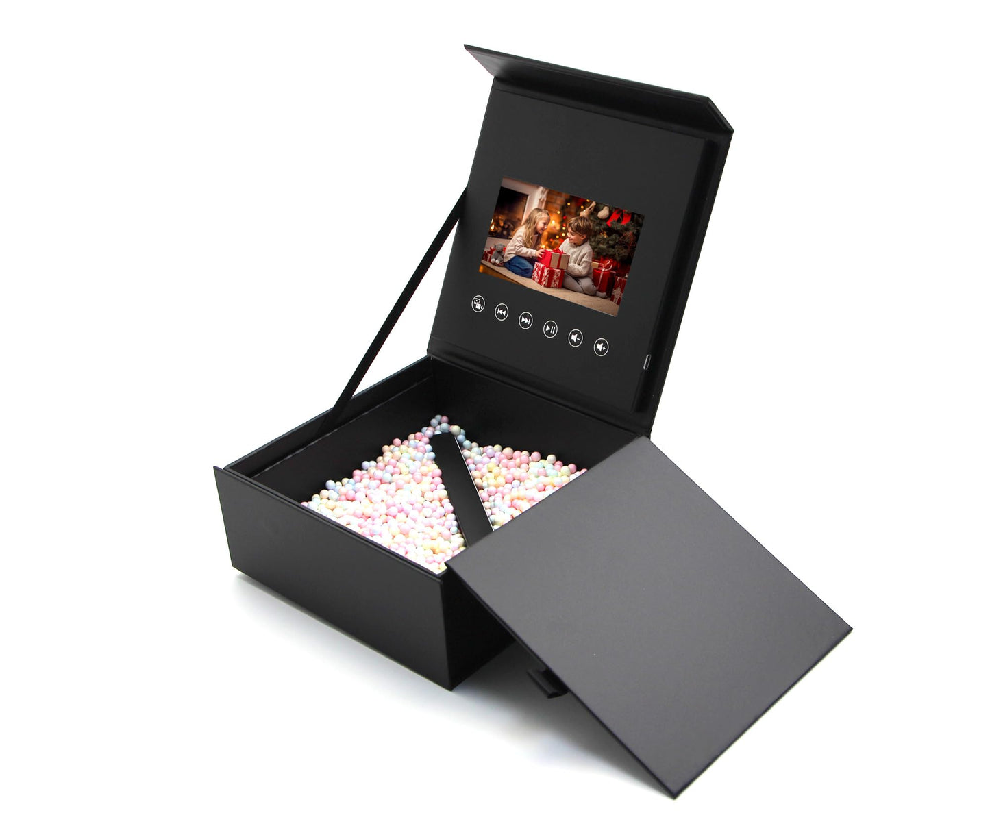 Wedding & Birthday Video Gift Box – 5-Inch IPS Screen, 4GB, Type-C – Custom Magnetic Closure for Personalized Greetings