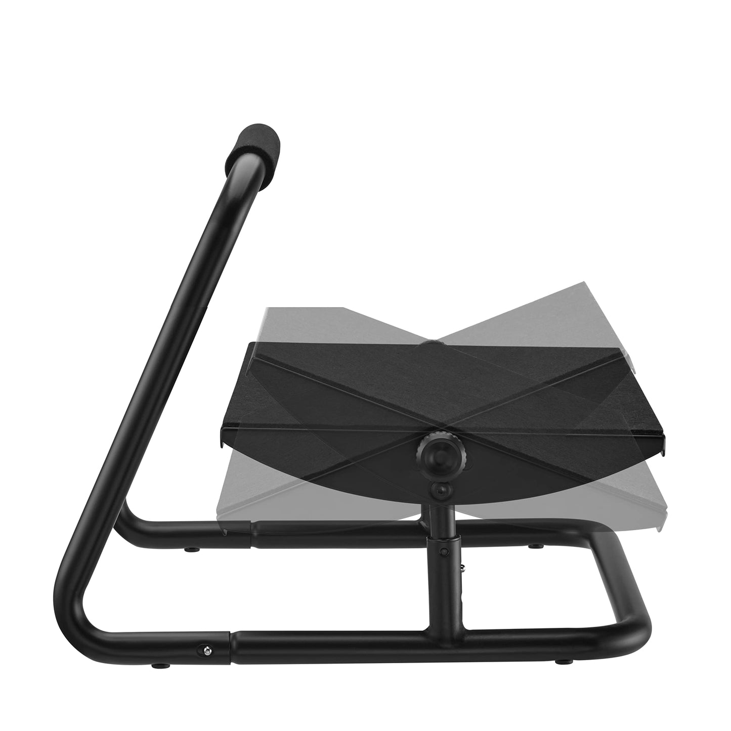 Livearty Adjustable Ergonomic Footrest Under Desk - Metal Frame, Vinyl Cover, Compact, 14 cm / 16 cm, Noir, Office/Home Use