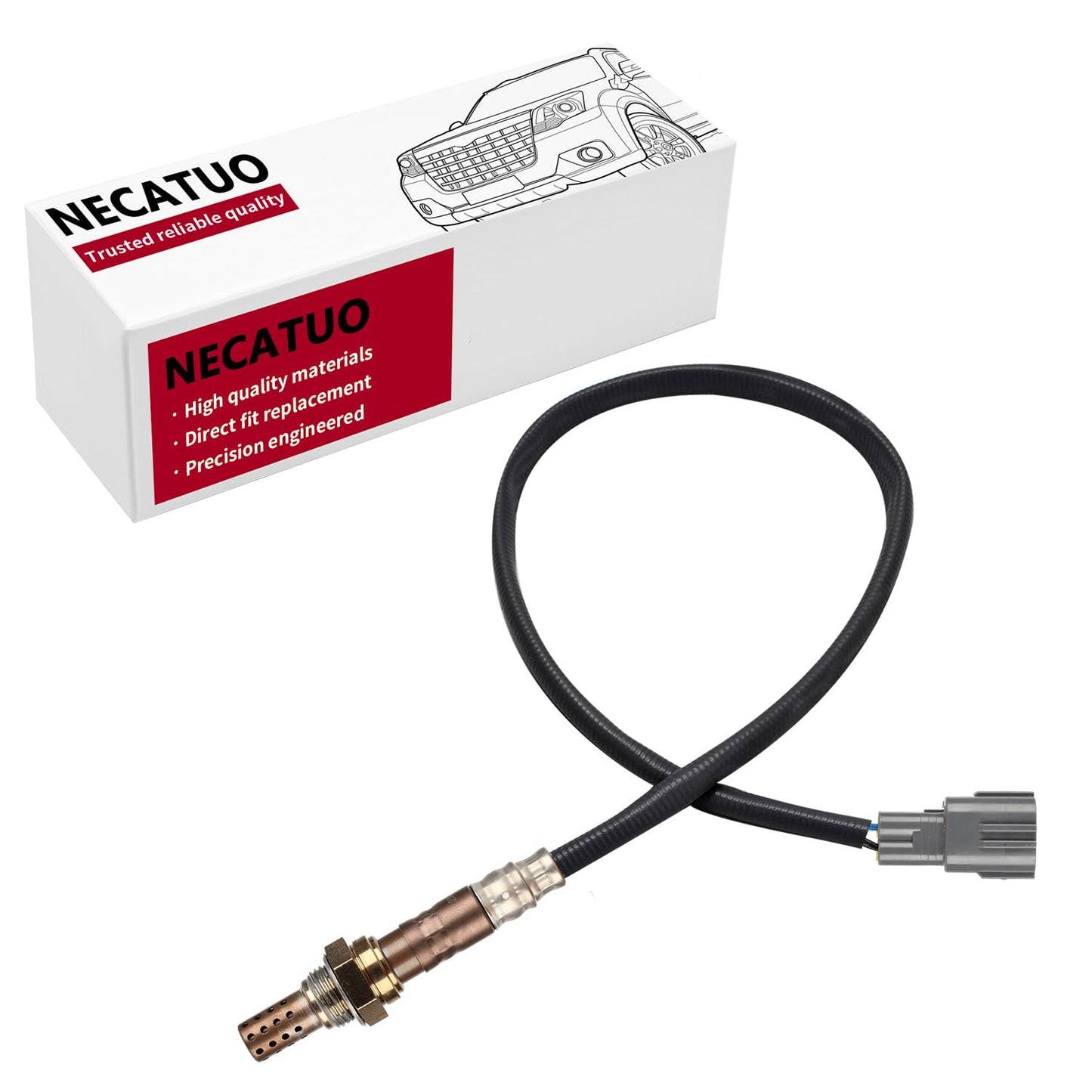 NECATUO 234-4622 Downstream O2 Oxygen Sensor (Set of 1) Heated Air Fuel Ratio Compatible with Toyota Camry Avalon Sienna 4Runner RAV4 Solara Matrix Lexus ES300 Pontiac Vibe for 250-24360