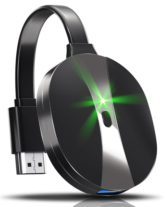 AIMIBO 4K Wireless Display Adapter 5G for Smartphone Tablet Laptop to HDTV Monitor Projector - 3 Mirroring Ways, Wireless & Wired HDMI Dongle for iOS Android Windows Mac Support Airplay DLNA Miracast