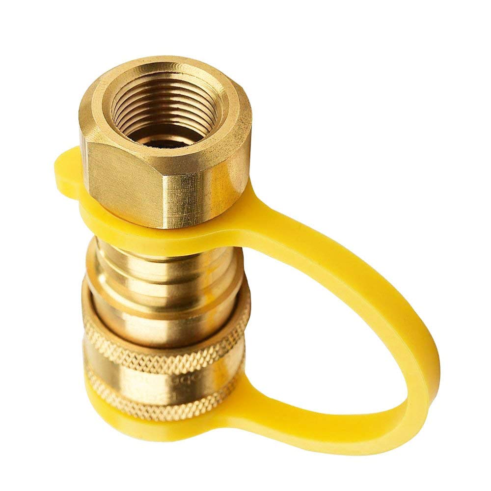 36FT Natural Gas Grill Hose with 3/8 Male Flare Quick Connect/Disconnect Fittings for Most Grill, Fire Pit, Patio Heater, Pizza Oven (36FT Gray)