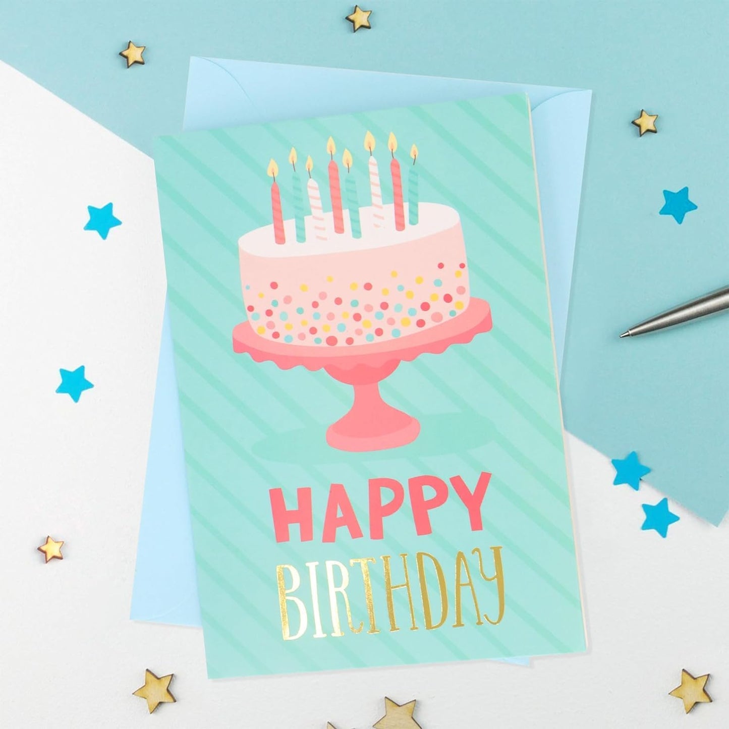Timenued 100 Pcs Birthday Cards Bulk with Envelopes Happy Birthday Cards, Box Of Birthday Cards Assorted Birthday Cards Pack Funny Greeting Cards Assortment Birthday Cards for Kids Girls Friends Teacher Men