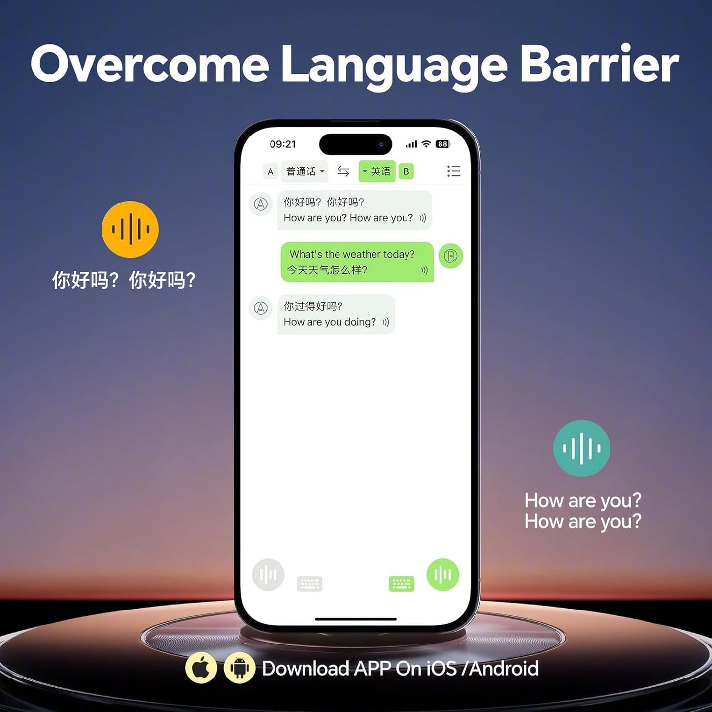 Translation Earbuds Real Time Translator Earbuds 3-in-1 Language Translator Support 144 Languages Translatr Earpiece with Bluetooth Real-Time Translatr for Travel/Business/Learning.