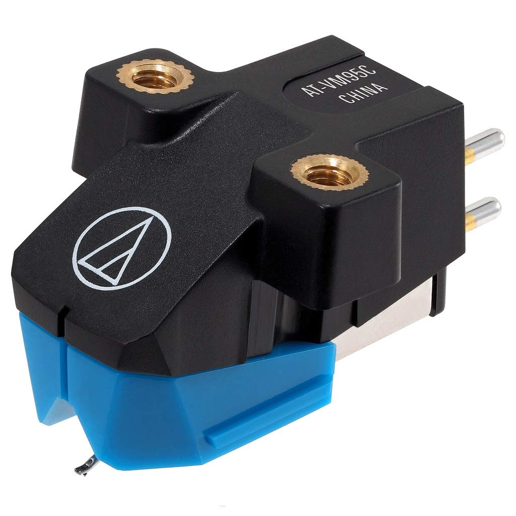 Audio-Technica AT-VM95C Dual Moving Magnet Turntable Cartridge, Blue