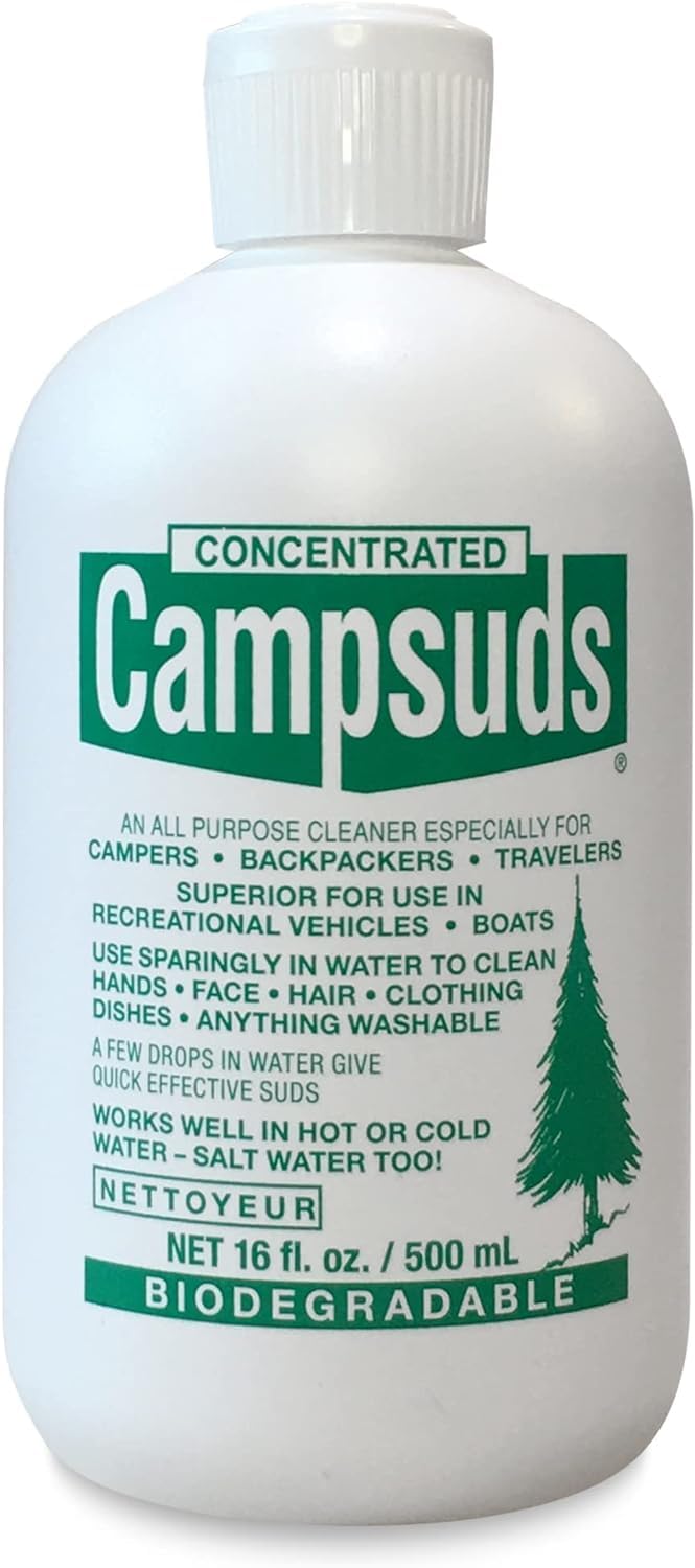 CONCENTRATED CAMPSUDS Sierra Dawn Outdoor Soap - Eco-Friendly Camping Soap - Hiking & Camping Supplies - Camp, Backpacking & Travel Soap - 16 Fl Oz