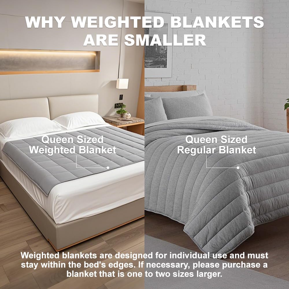 Allike 2 in 1 Weighted Blanket 12 lbs - 60"x80" for Adults, Warn Fleece Front, Cooling Tencel Back, Queen Full Double Size Bed Soft Sherpa Fluffy Throw Plush Washable Heavy Comforter