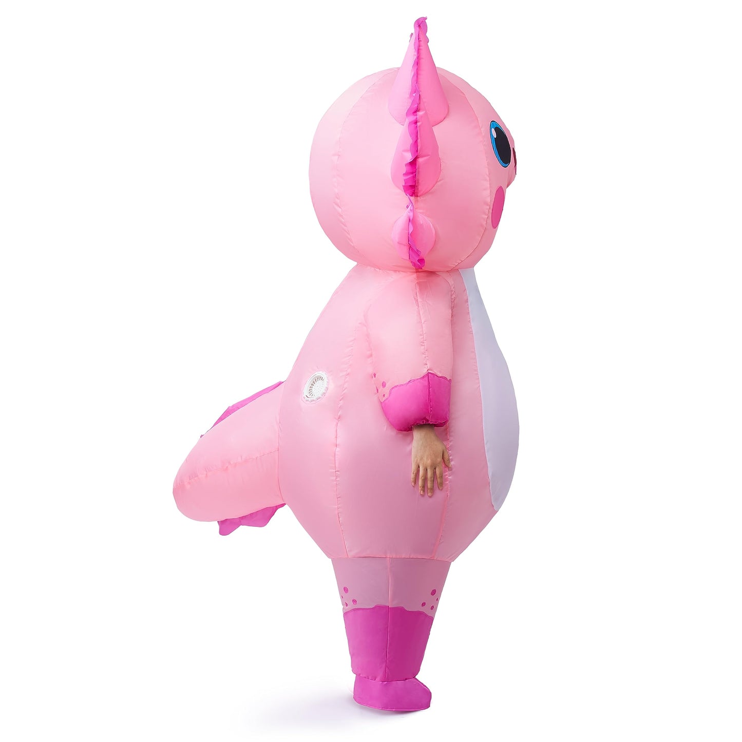 Spooktacular Creations Kids Inflatable Costume, Full Body Pink Axolotl Air Blow Up Halloween Costumes