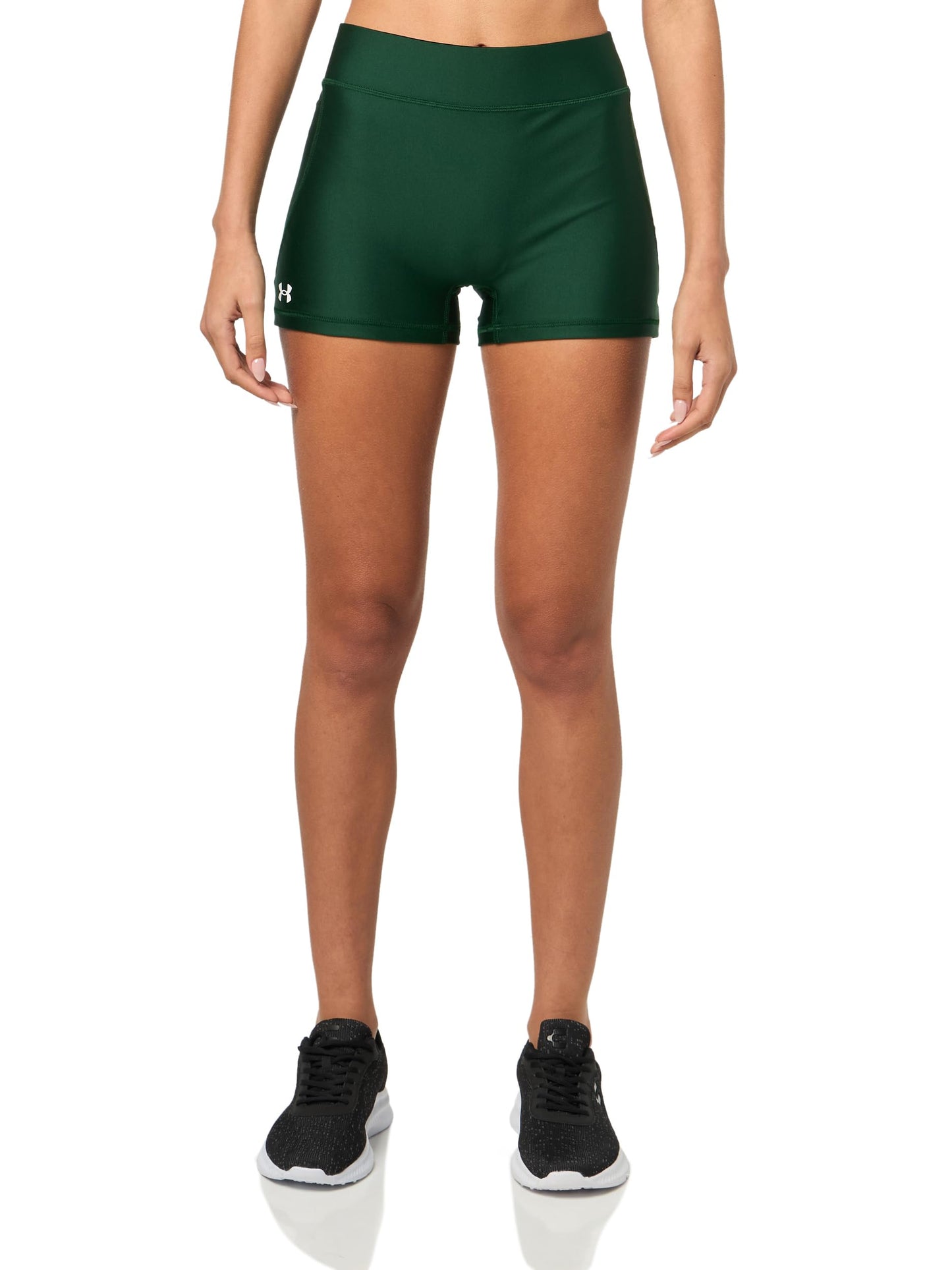 Under Armour Women's Team Shorty 3, (301) Forest Green / / White, Medium
