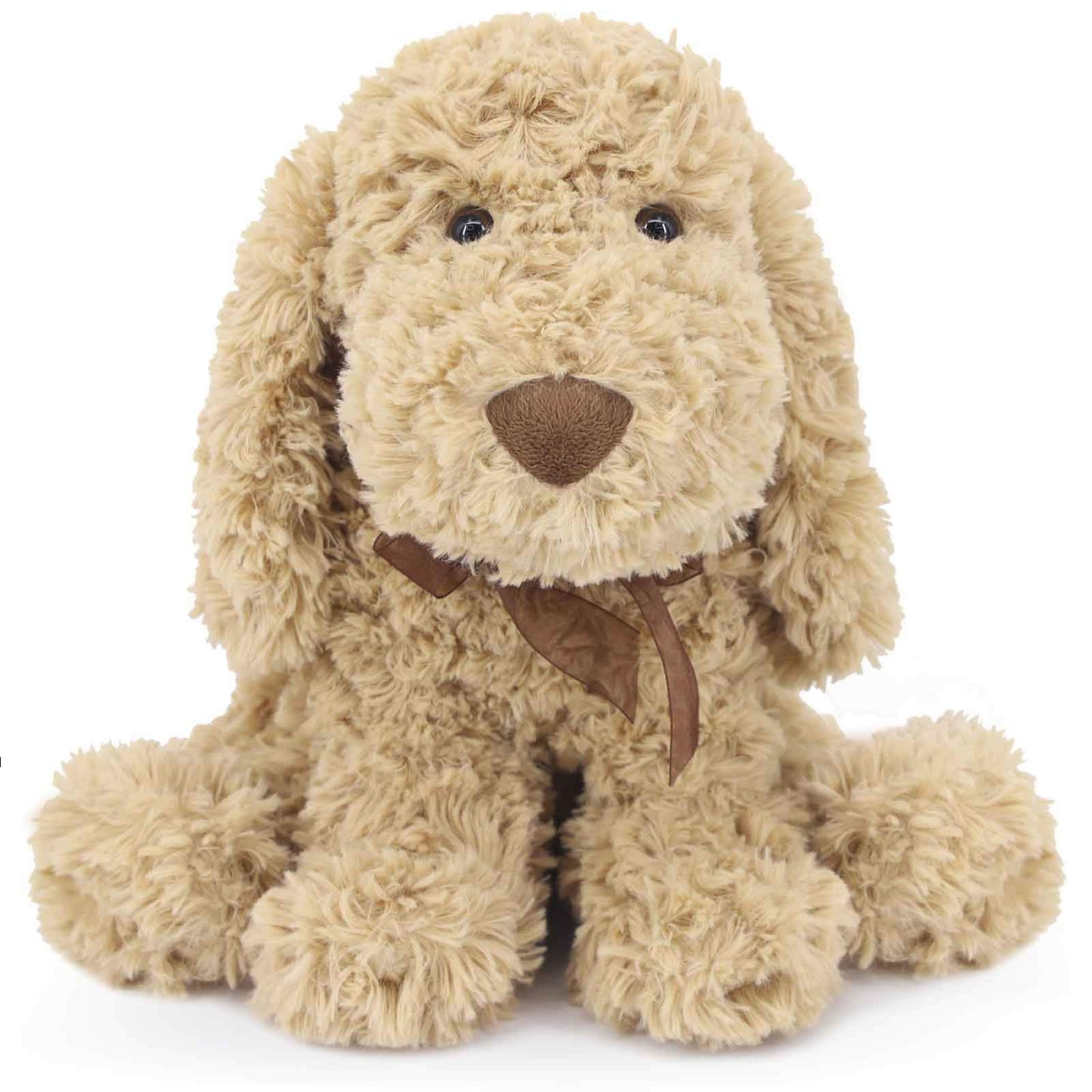 WEIGEDU Poodle Puppy Goldendoodle Stuffed Animal, Adorable Toy Dog Labradoodle Plush for Kids Boys Girls Birthday Easter Nursery Bedtime Gift, 32cm Golden