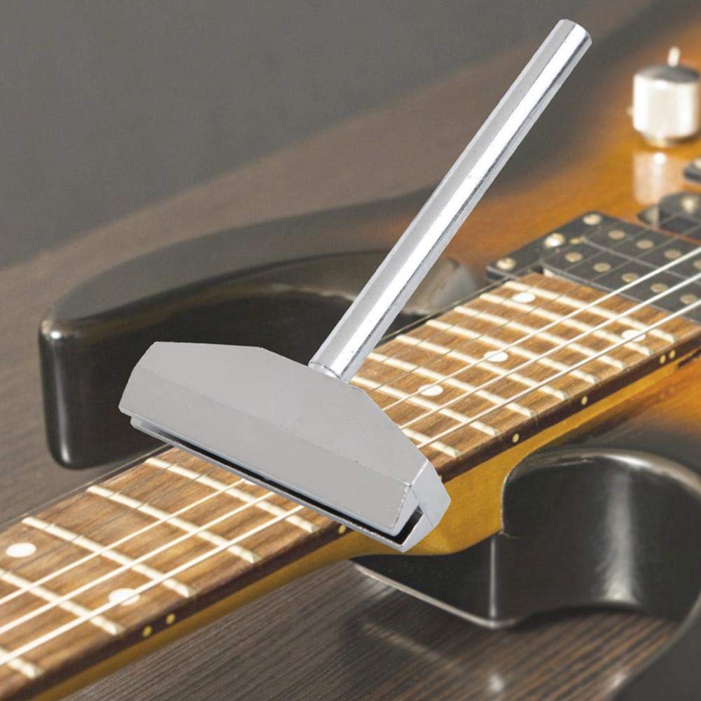 Electric Guitar Repair Tool Set 9pcs Fingerboard Fretboard Press Caul Insert with Press Caul and Wrench Musical Instrument Accessory Cleaning Maintenance