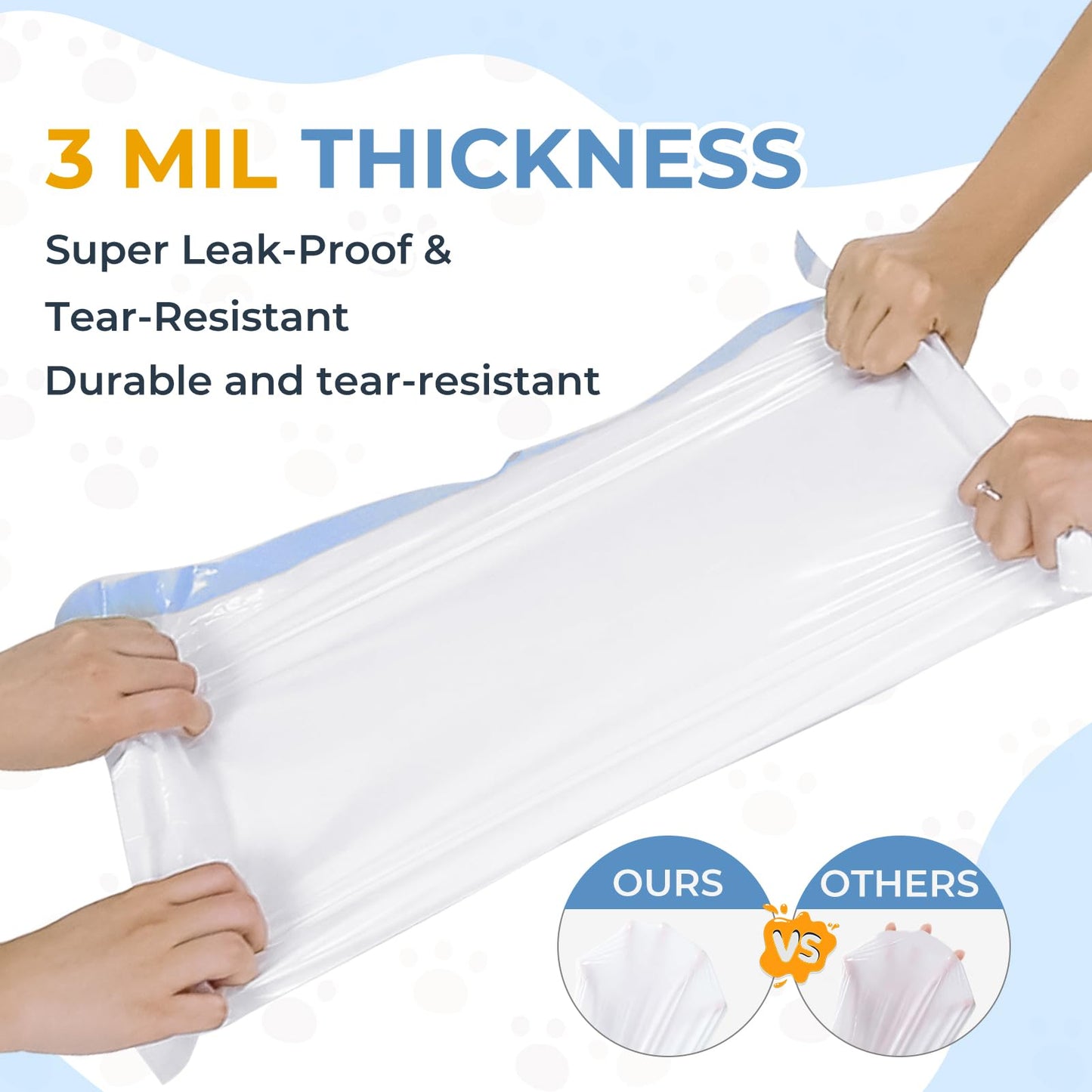 60 Count Cat Litter Bags Liners for Neakas M1 Open-Top Self-Cleaning Cat Litter Box, Extra 3 Mil Thickness Drawstring Heavy Duty Disposable Leak-Proof Replaced Waste Bags, 27.17" x 13"