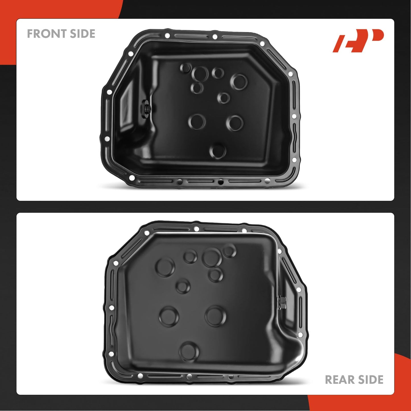 A-Premium Transmission Oil Pan with Drain Plug Compatible with Hyundai Accent 2000-2010, Dodge Attitude 2006-2008, Verna 2004-2005, Kia Rio 2006-2011, Rio5 2006-2011, 1.4L 1.6L