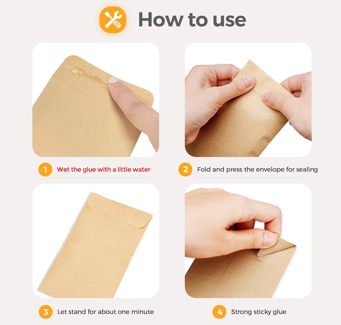 Acko Brown Kraft Coin Envelopes, 3.125x5.5 Inch, Pack of 500