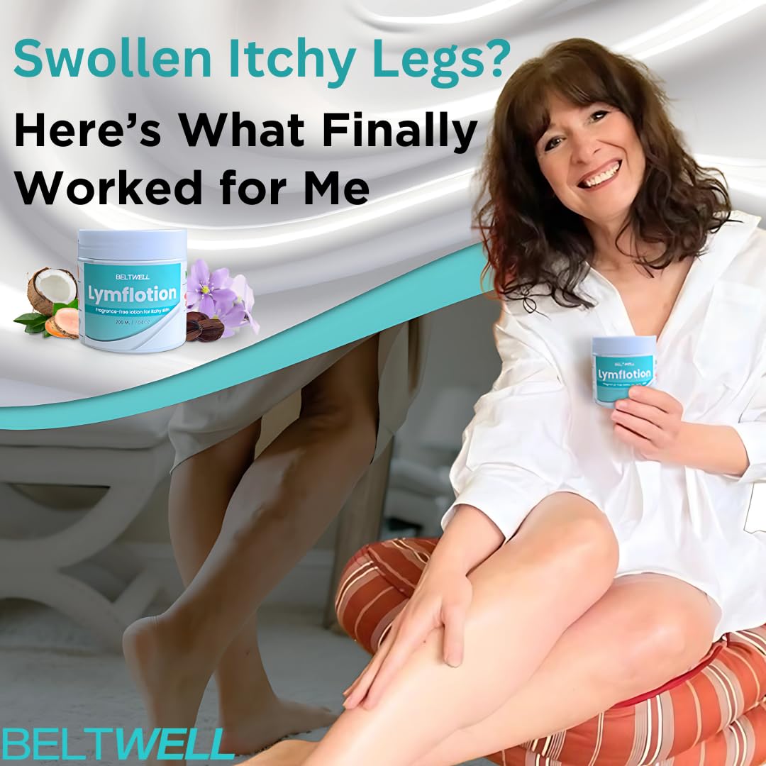 Beltwell Ultra-Soft Lymphatic Lotion - Moisturizes Dry Skin, Reduces Swelling & Puffiness, Supports Healthy Circulation, Enhances Skin Health