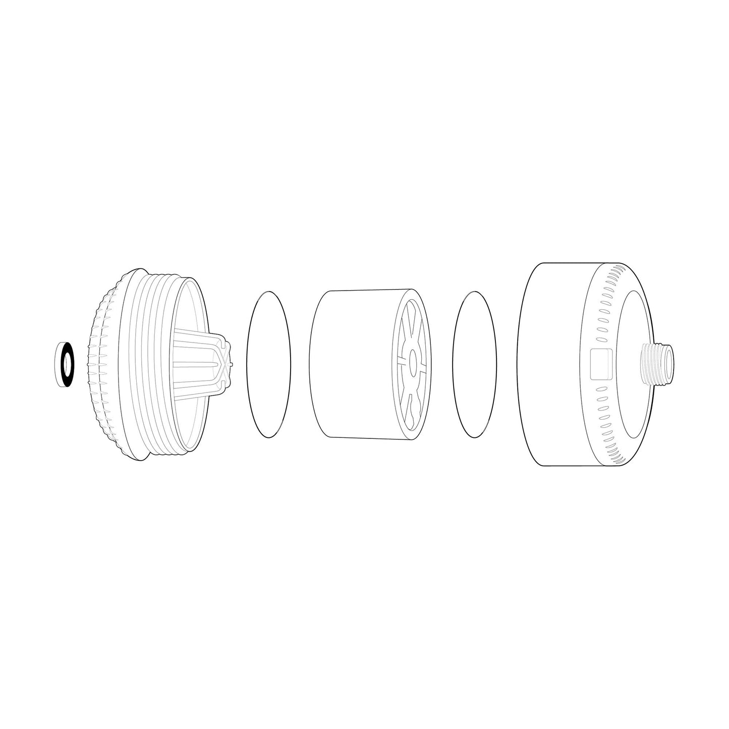 Sprite SL2-BN Universal Slim-Line2 Shower Filter, Brushed Nickel