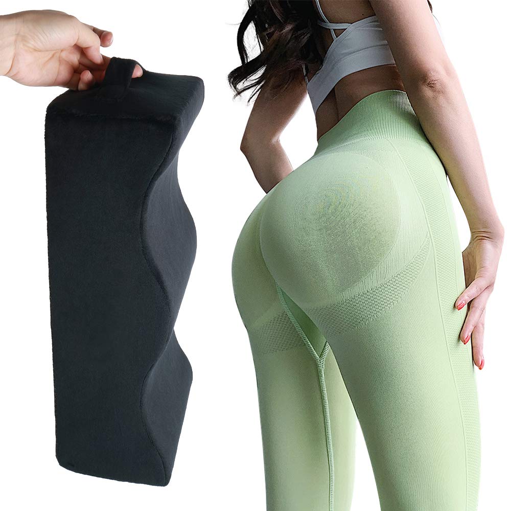 Pillow Used After BBL Surgery, The Latest Upgraded Version, Hardened Pillow core Support Does not deform, Easy to Carry (Black, Standard Size)