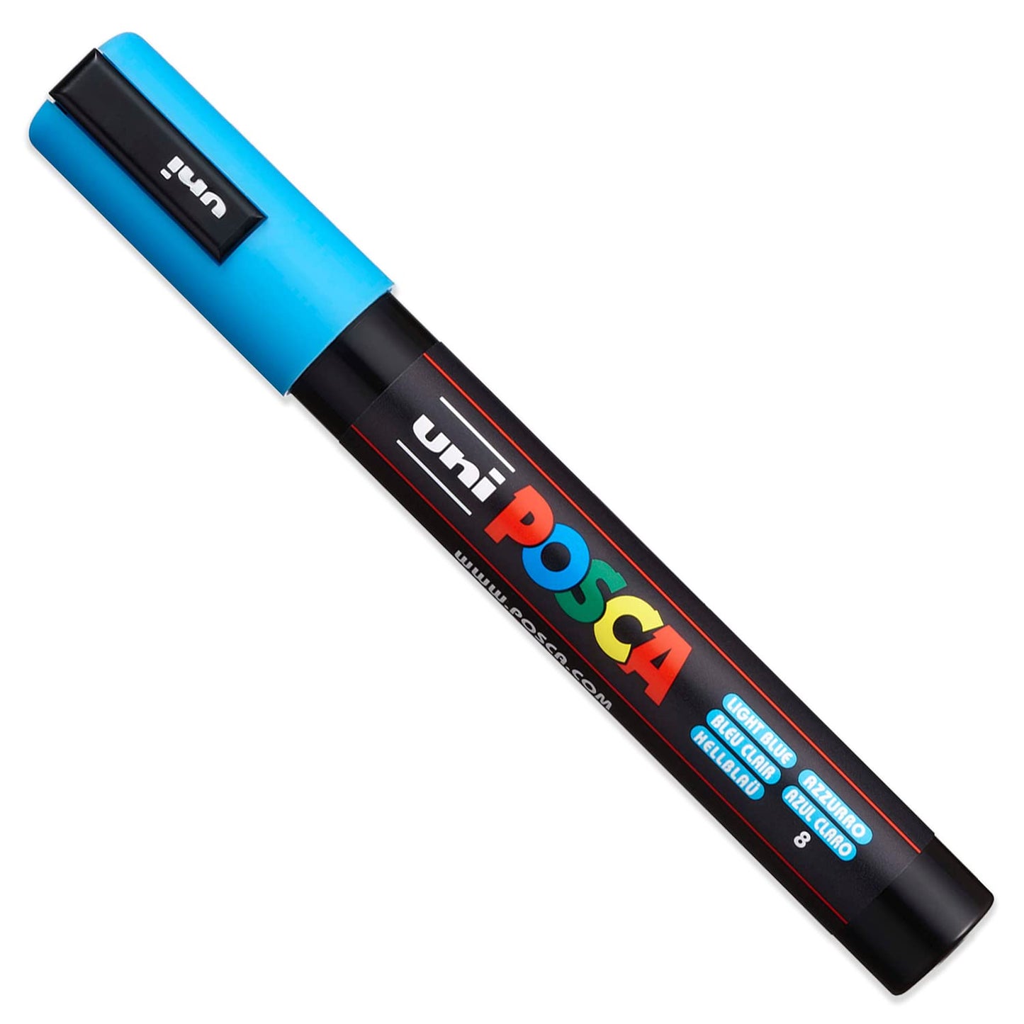 Posca - PC-5M - Paint Marker Art Pens - 1.8-2.5mm - Cool Tones [B] Set of 8 in Gift Box