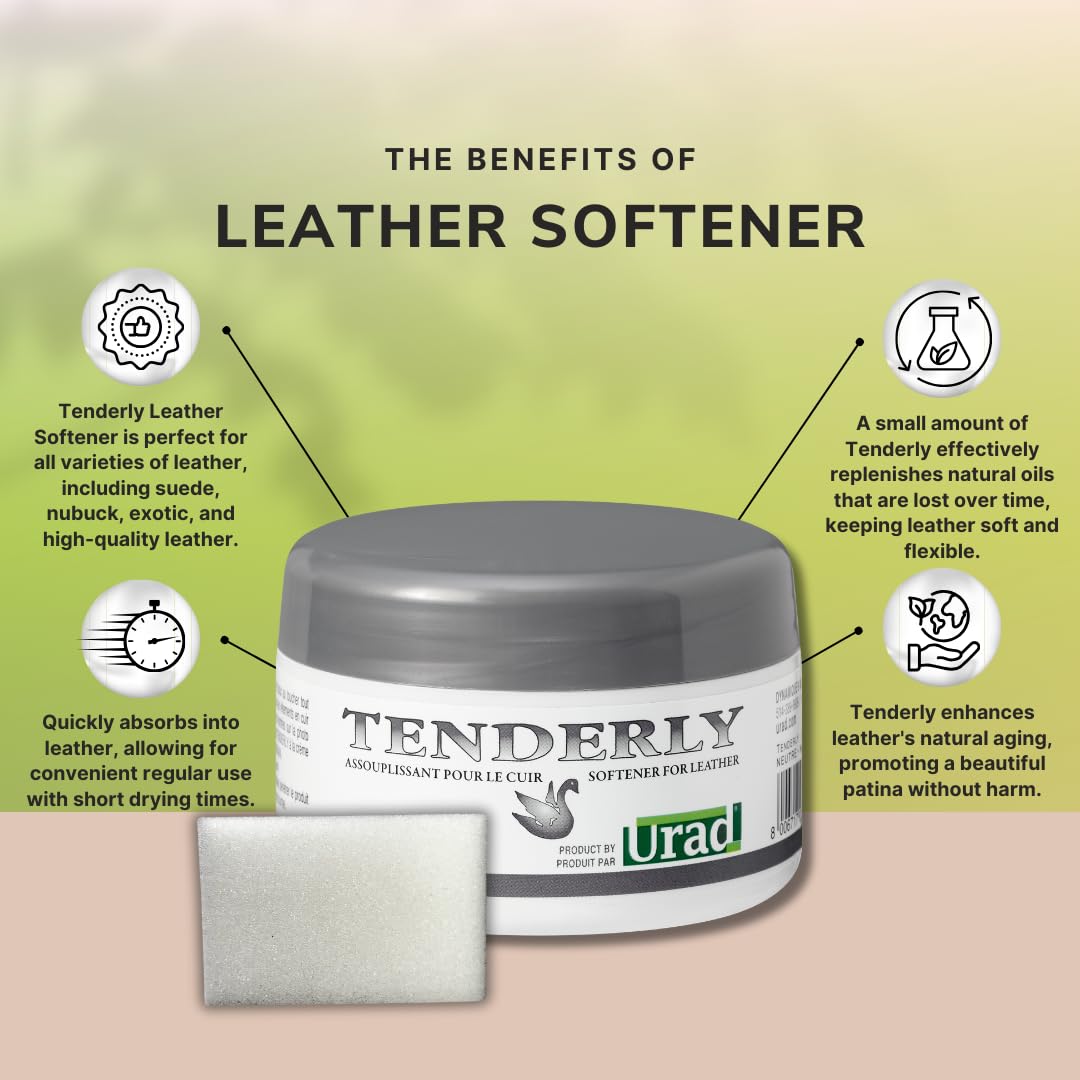 URAD Tenderly Leather Softner - Moisturize, Protect and Soften Any Type of Leather - 5 oz…
