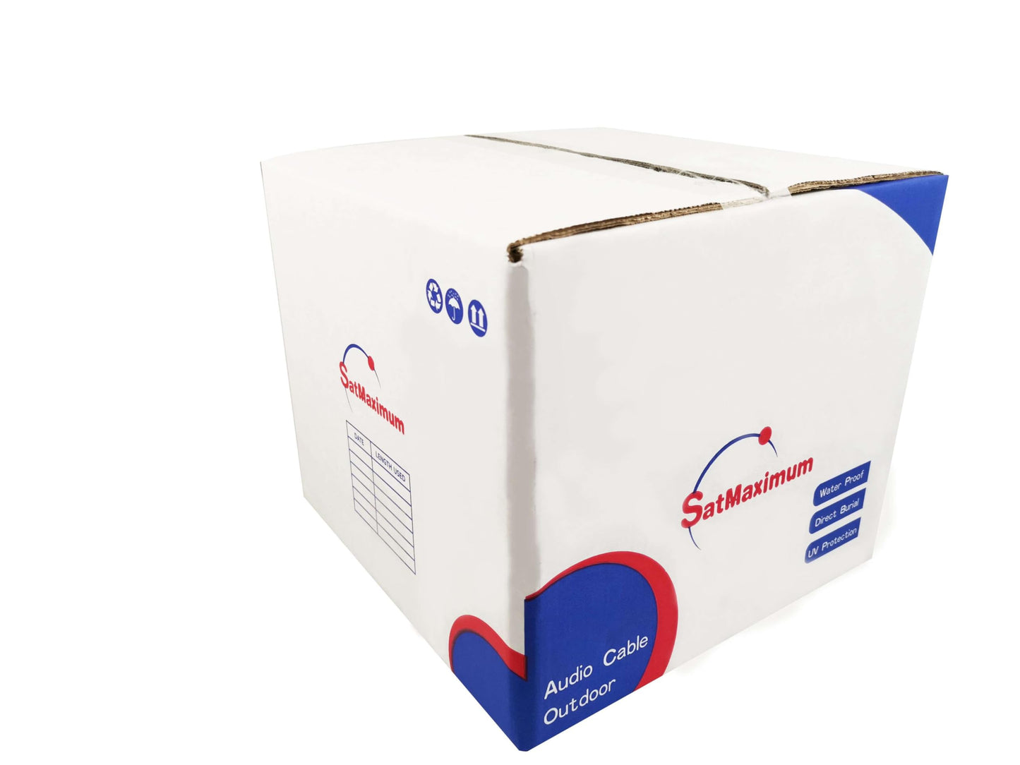 Cables Direct 14-Gauge Outdoor Speaker Wire, 250 Ft | 4 Conductor, Copper Clad Aluminum, Stranded Bulk Audio Cable | CL2, Direct Burial, UV Resistant