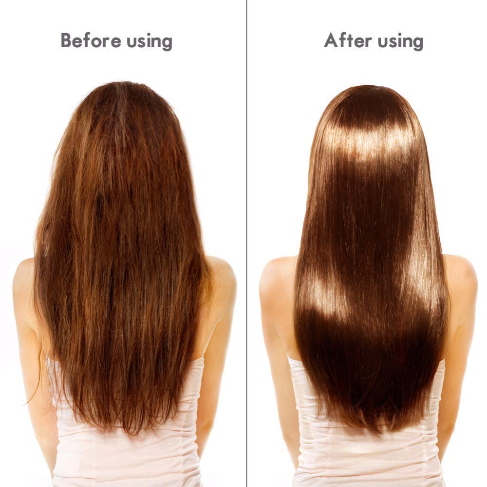 Professional Salon Steam Hair Straightener, Nano Titanium Ceramic Steam Flat Iron with Removable Comb+Digital LCD+5 Level Adjustable Temperature+Auto Temperature Lock (White)