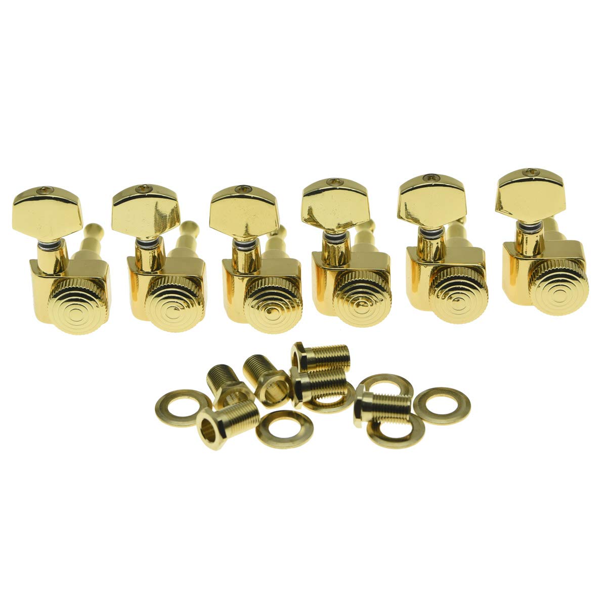 KAISH Gold 2 Pin Locking Tuners Tuning Keys Pegs fits USA Fender Strat Tele Guitars