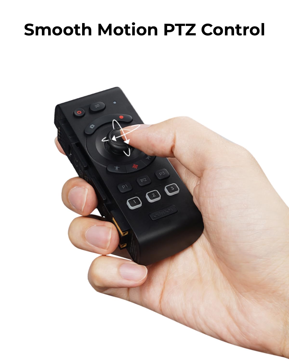 OBSBOT Tail Series Smart Remote Controller, PTZ Control via Gimbal Button or Wrist Movements, Bluetooth Wirelessly Connect up to 3 OBSBOT Tail 2/Air and Control Over Tail Air/Tail 2 Various Features.
