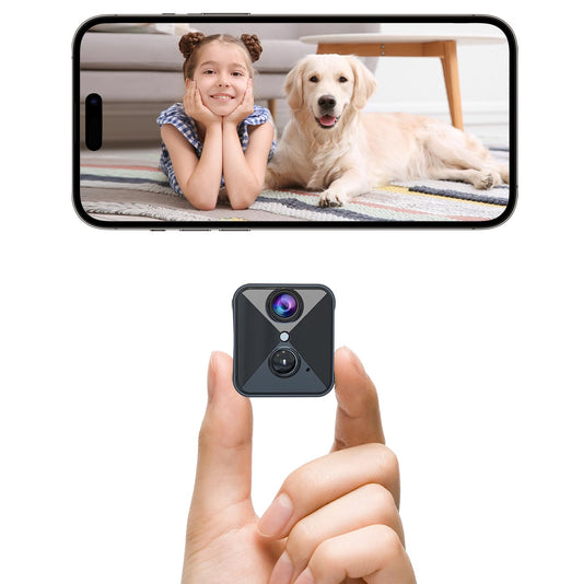 2025 Upgraded Security Camera,4K HD Mini Cam for Home with Night Vision,100 Days Long Battery Life, Motion Detection,Remote Viewing,Wireless Camera for Pet/Baby/Nanny Surveillance