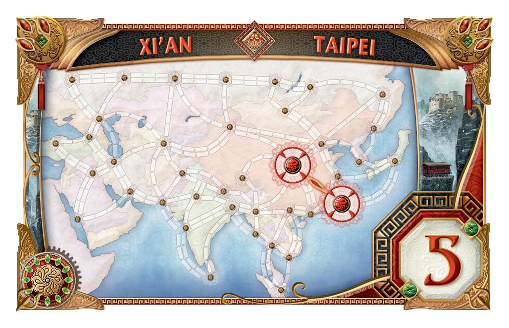 Ticket To Ride: Map #1 Asia - Bilingual English/French
