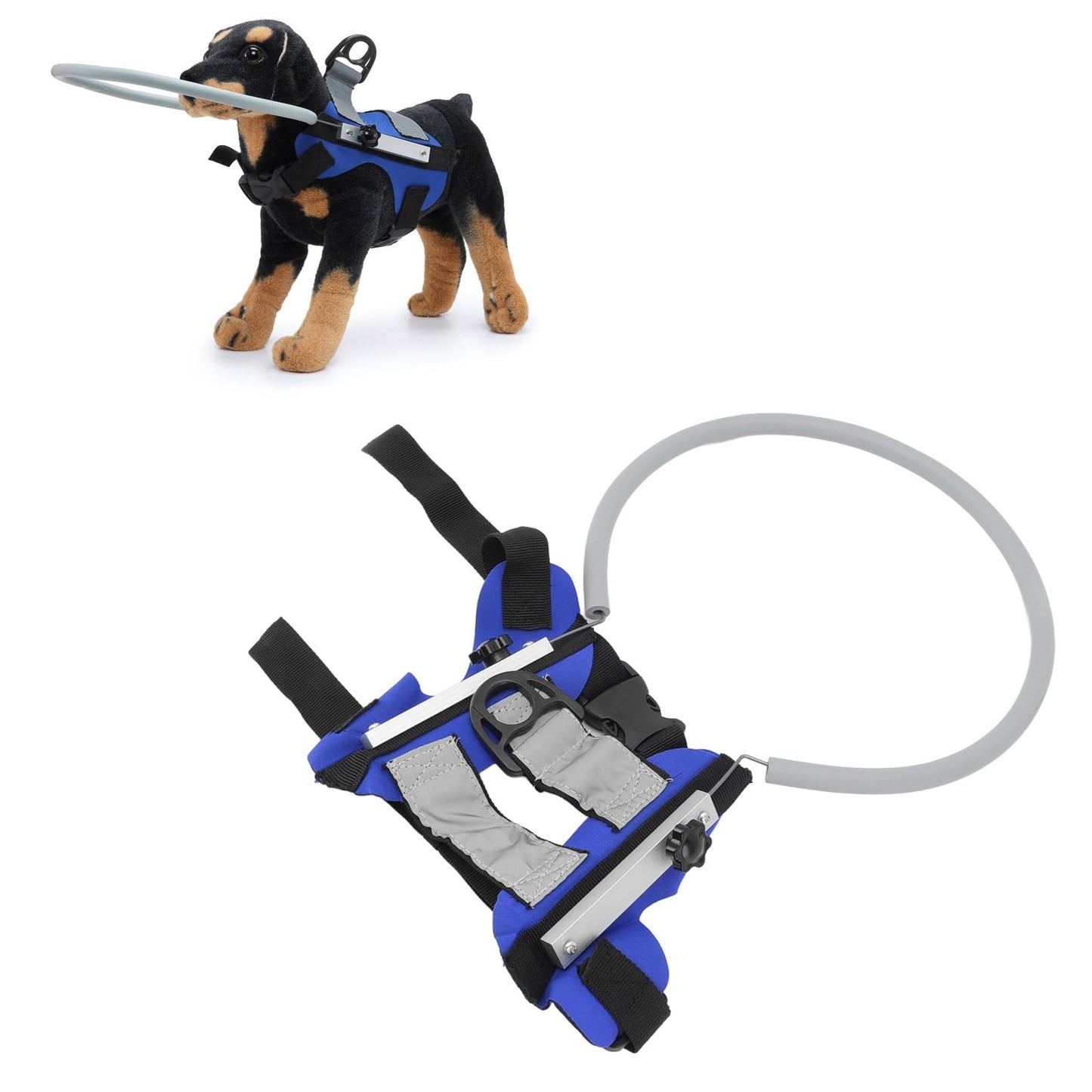 Blind Dog Harness, Lightweight Guiding Device for Collision Avoidance with Reflective Design for Small to Medium Dogs 8.8-22.0lbs Anti-Collision Halo Ring