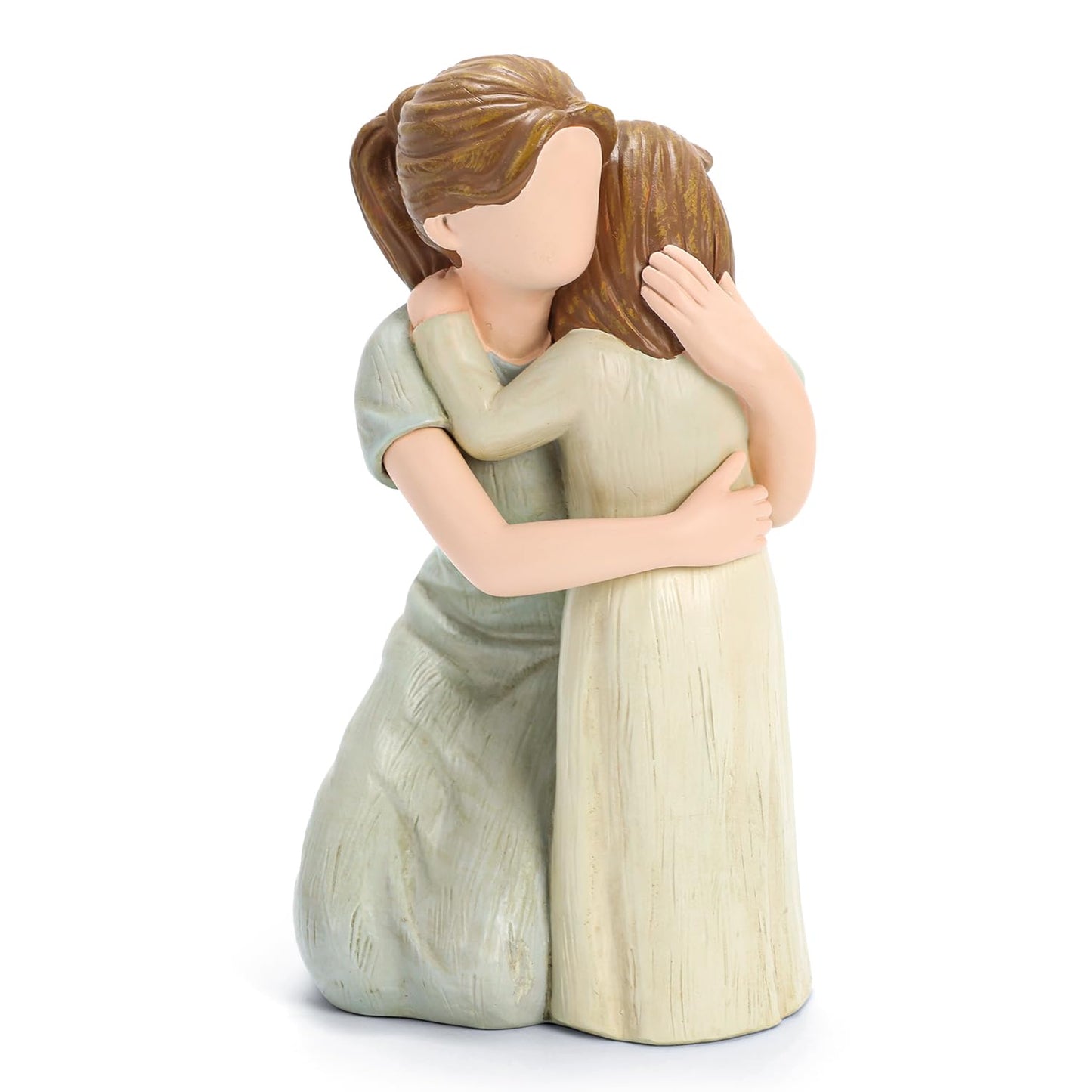 Hensonever Mother and Son Figurine Sculpture, The Greatest Bond Mom and Child Statue, Sculpted Hand-Painted Figure Love My Son Gift for Mother’s Day Anniversary Birthday