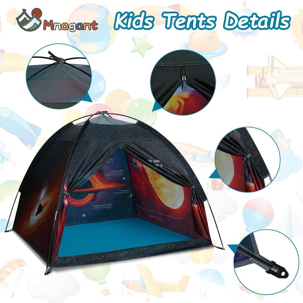 Mnagant Black Hole Play Tents - Space World Dome Tent Playhouse - Imaginative Play Popup Tent for Outdoor and Indoor Fun - Kids Astronaut Space Tent for Boys and Girls - 47" x 47" x 43"