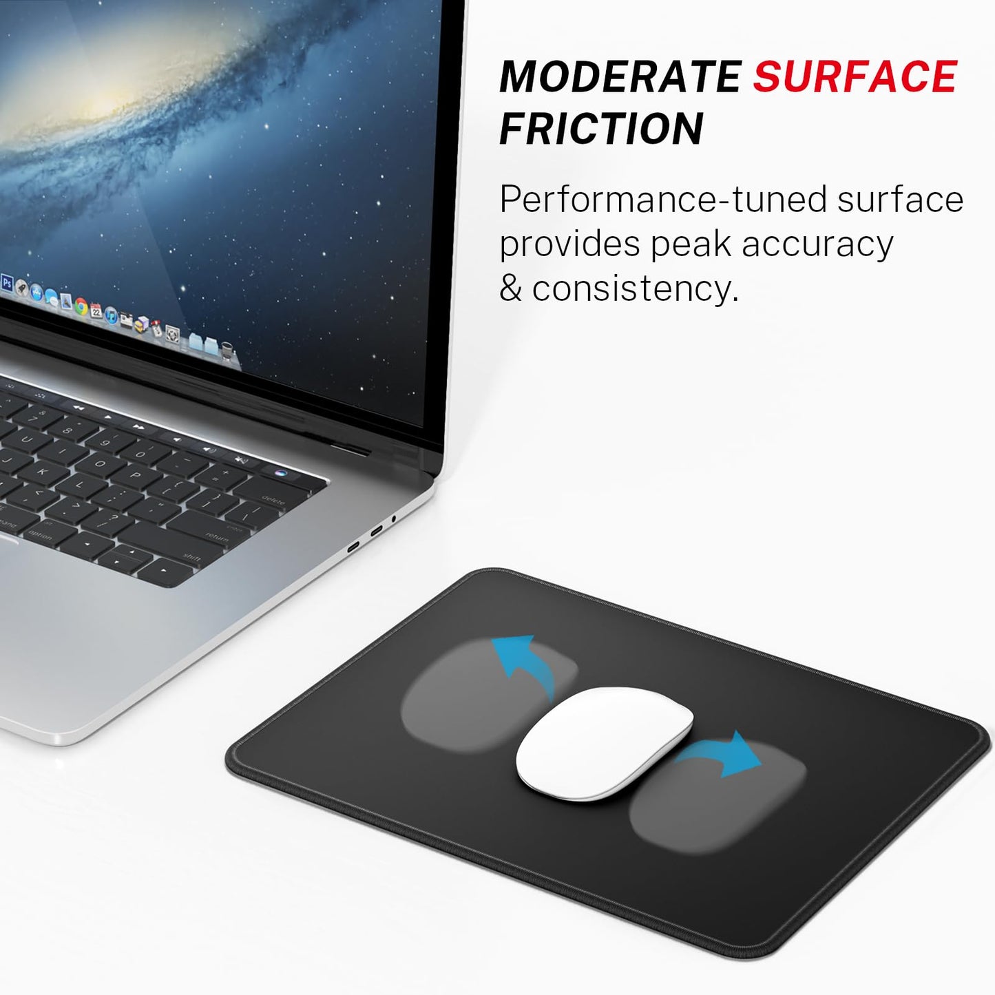 MROCO Mouse Pad 12-Pack [30% Larger] with Anti-Fray Stitched Edges, Premium Waterproof Surface, Non-Slip Rubber Base, Computer & Gaming Mouse Mat for Laptop, Office & Home, 8.5 x 11 in, Black