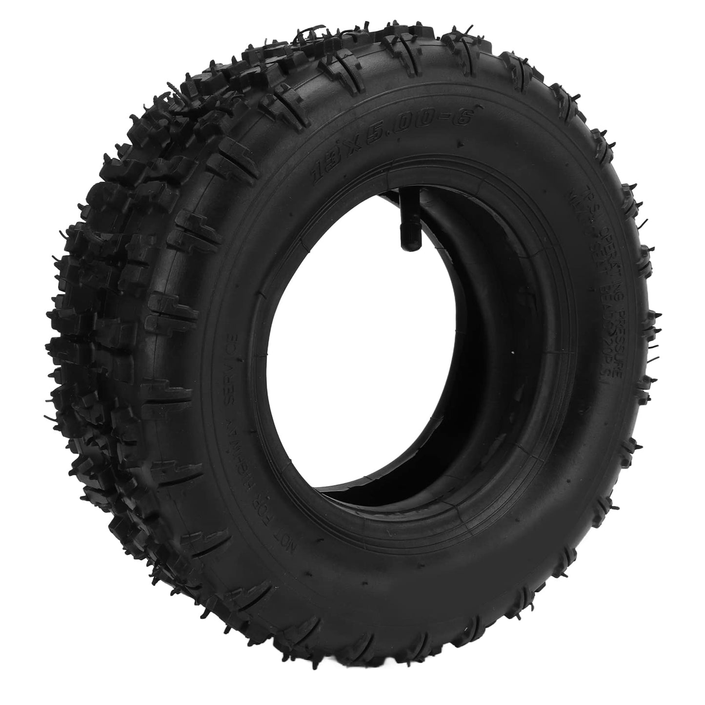 13X5.00‑6 Inner and Outer Tires, Professional 13X5.00‑6 Lawn Mower Tire Replacement with Straight Valve Stem Thickening Universal Off Road Car Lawn Mower Snow Plow Beach Tires