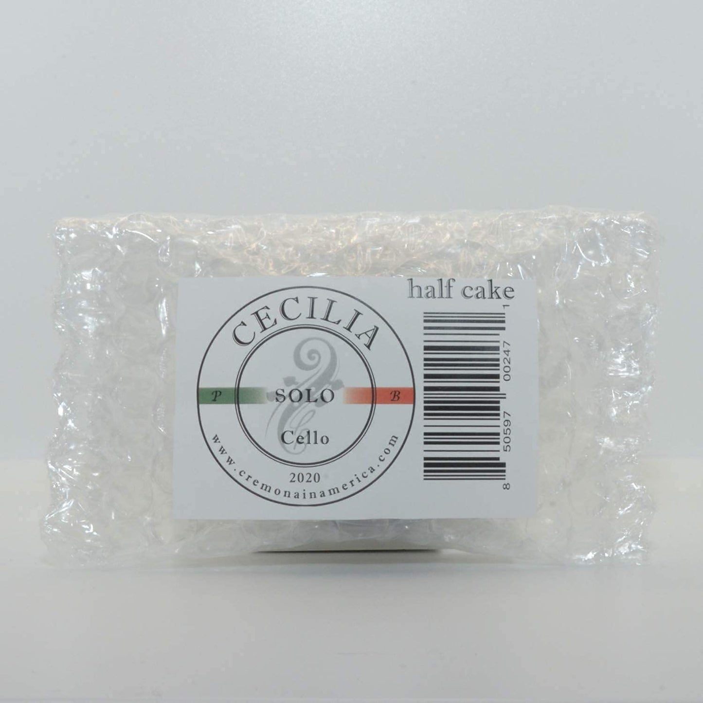 CECILIA 'SOLO' Cello Rosin, Half Cake, Maximum Projection & Articulation, For Cello Bows
