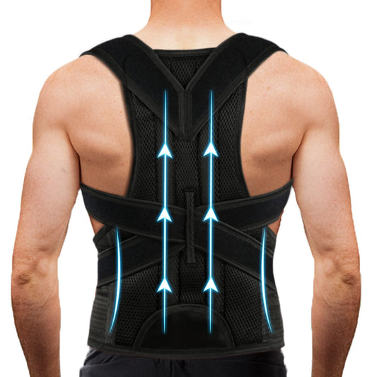 Back Brace Posture Corrector for Women Men -Adjustable and Breathable Support Scoliosis Back Brace for Waist, Back and Shoulder Pain - Improve Back Posture for Body Correction and Lumbar Support XXL(42"-48")
