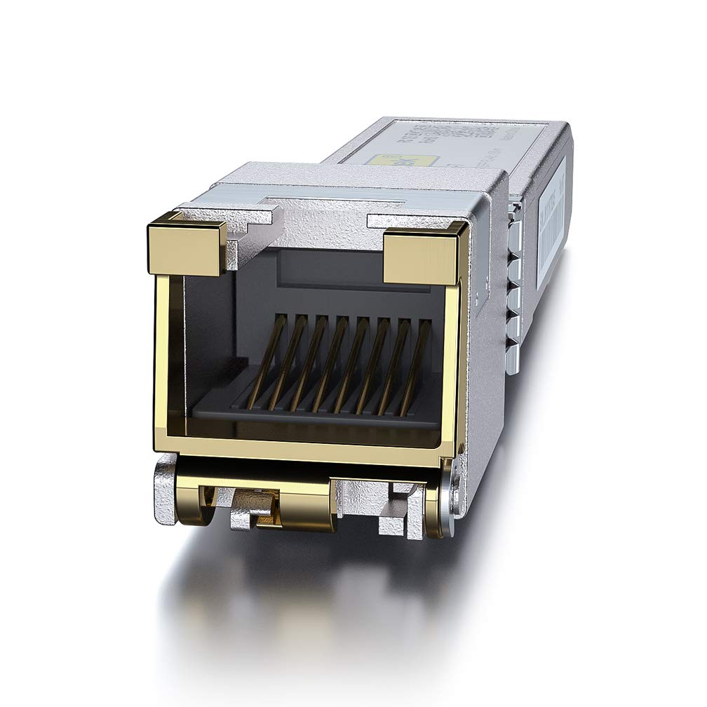 10GTEK SFP+ to RJ45 Copper Module - 10GBase-T Transceiver for Cisco SFP-10G-T-S, Ubiquiti unifi UF-RJ45-10G, Netgear, D-Link, Mikrotik, Meraki, Linksys and More, up to 30m