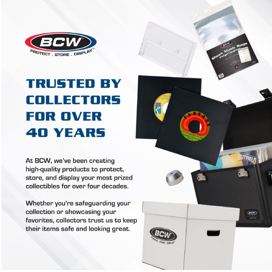 BCW Medium White 12-Inch Record Dividers - 25 Ct | Premium Archival Vinyl Dividers