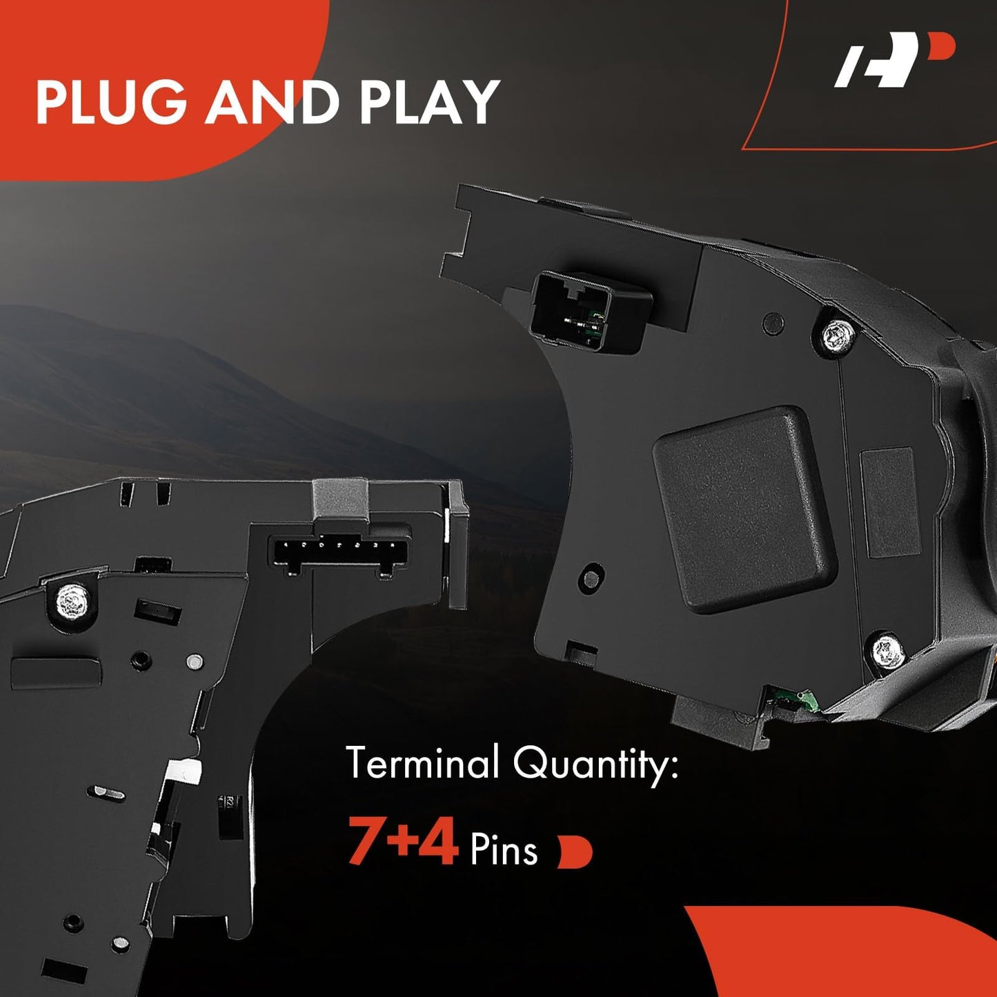 A-Premium Turn Signal Multifunction Switch Compatible with Jeep Chrysler Dodge - 2006-2018 - JK MK KK XK WK 200 Sebring Avenger Caliber Journey, Replace# CBS1703, with Fog Light Headlight Dimmer