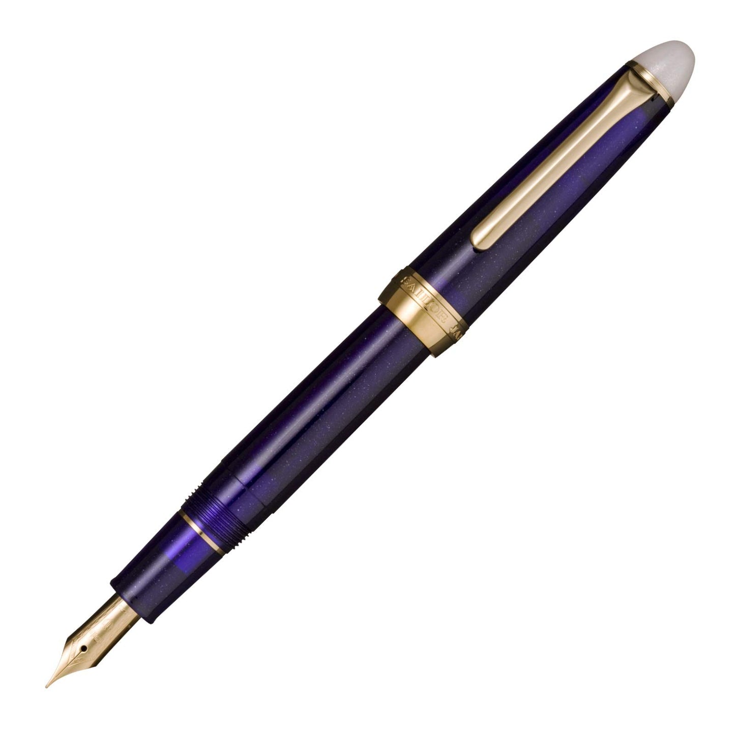 Sailor Fountain Pen, Shiki-ori Fountain Pen, Moonlit Surface, Long Night, Fine Point, 11-0558-203