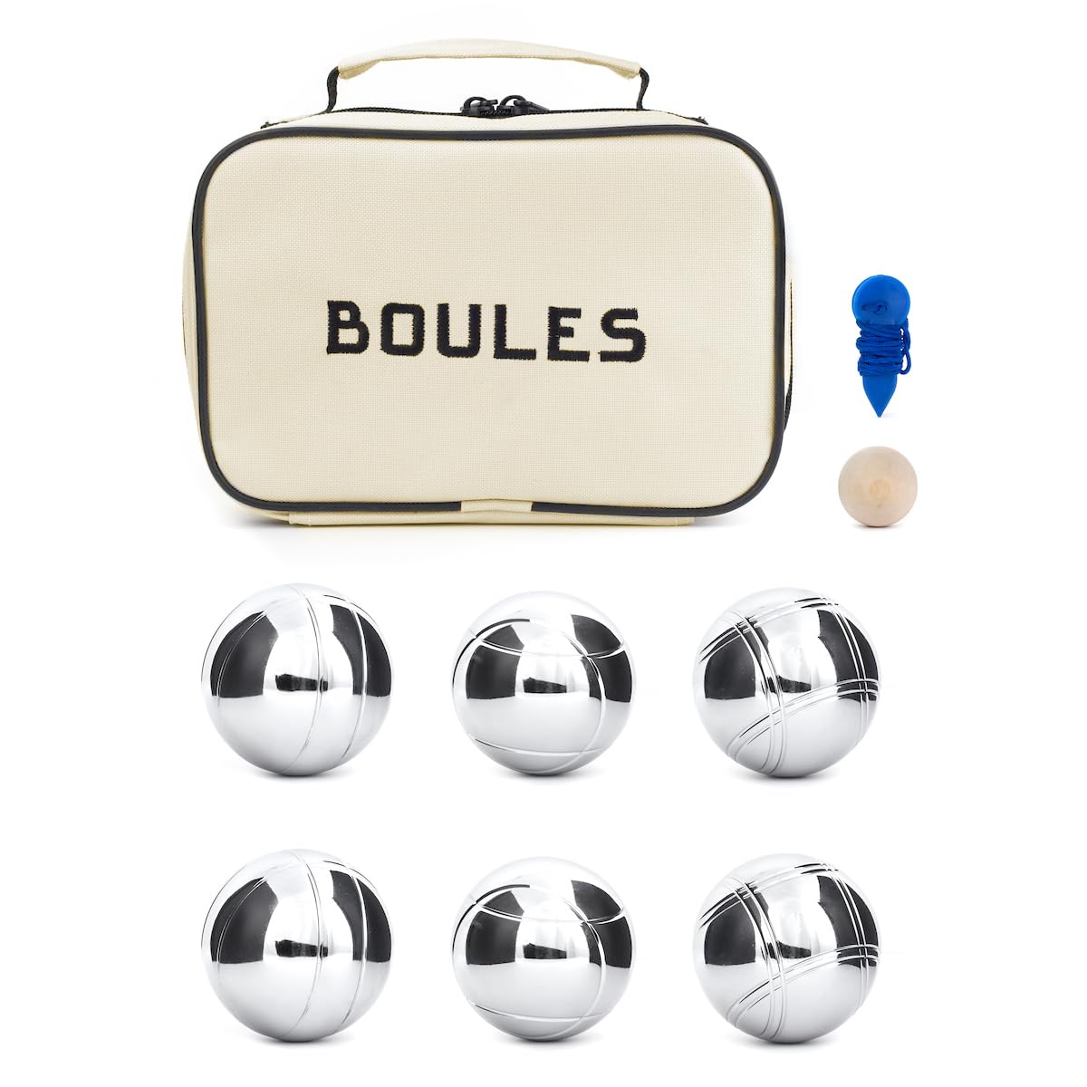 Kikkerland Boules Set Large Action Game