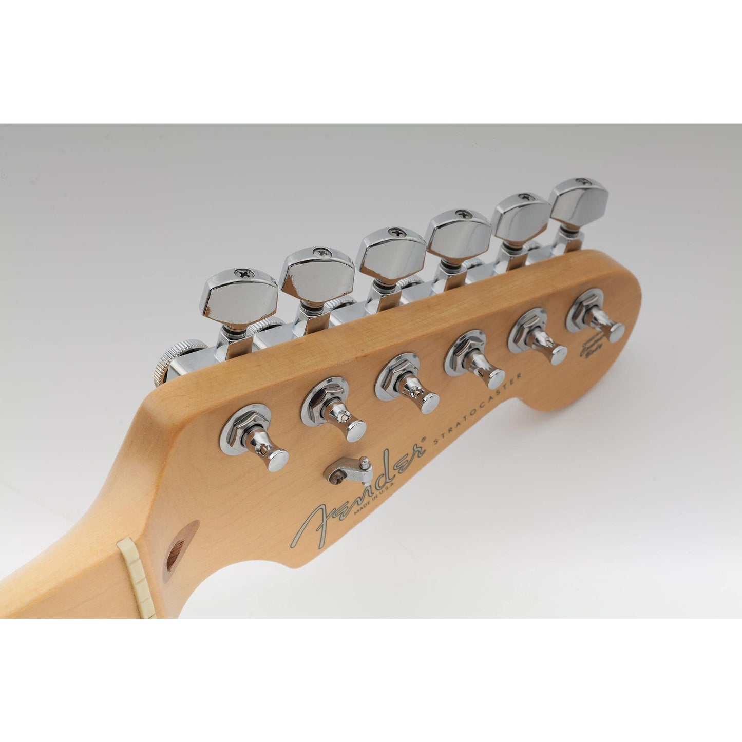 Musiclily Pro 6-in-line 2-pins Guitar Locking Tuners Machine Heads Tuning Pegs Keys Set for Fender Strat/Tele Electric Guitar, Chrome