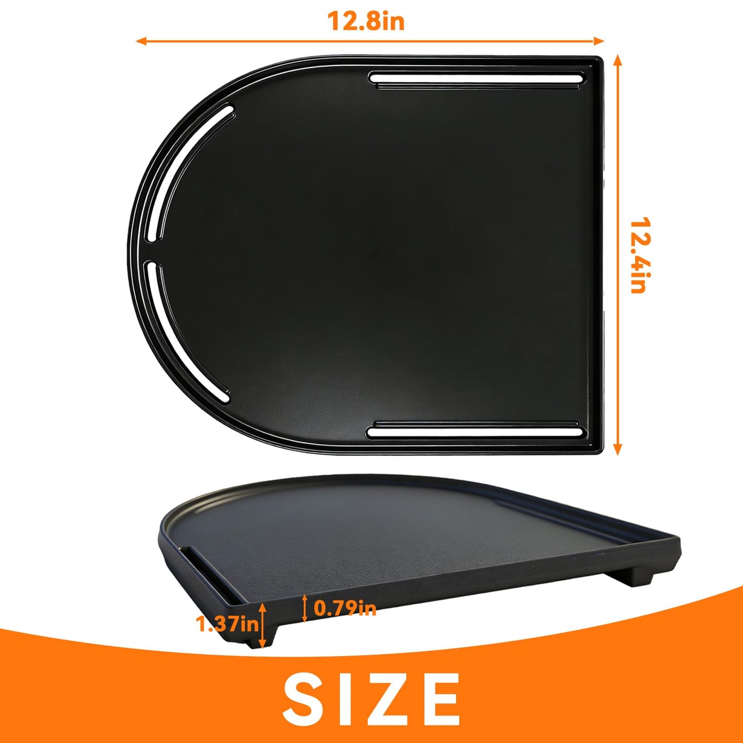 13" Cast Iron Griddle for Coleman Roadtrip Grill 285 225 Table Top Accessories Replacement Parts - Nonstick Reversible Griddle for Stove Top/Gas Grill/Oven & Outdoor BBQ for Swaptop Cooktop LX LXE LXX