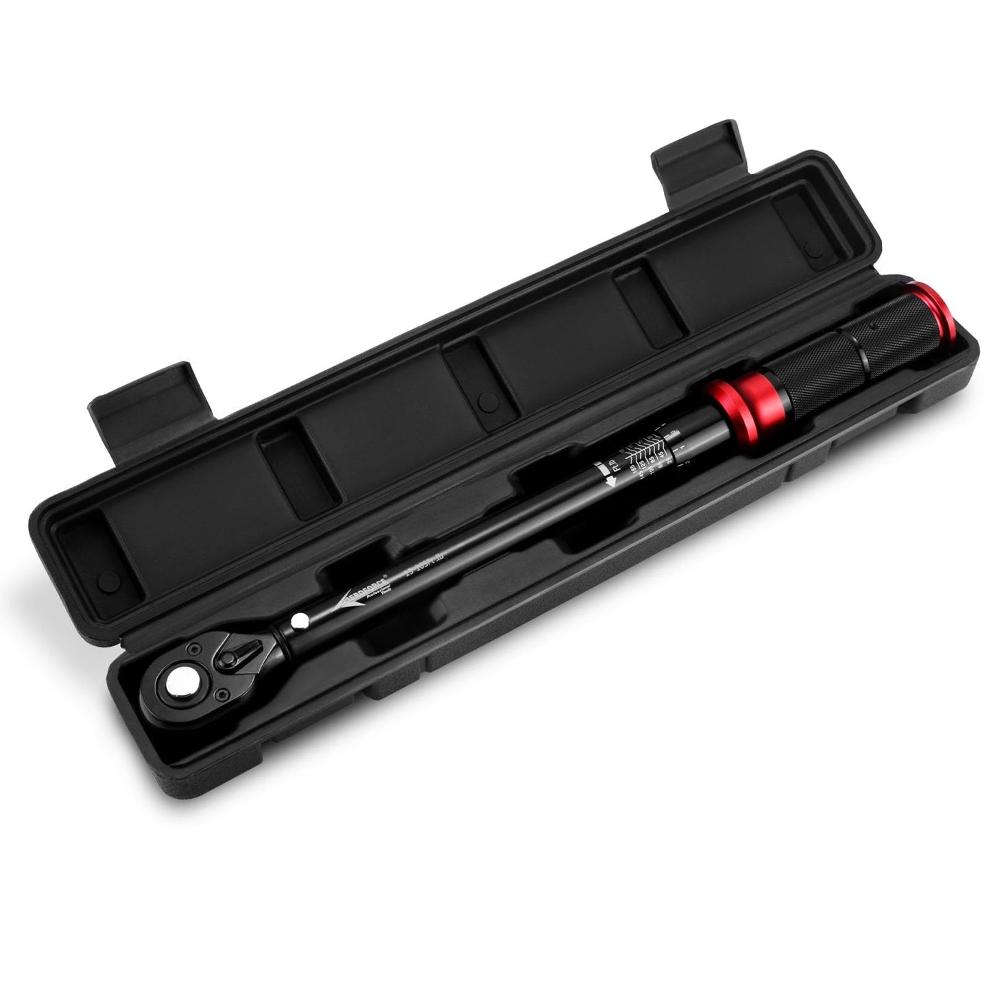 AEROFORCE 1/2-Inch Drive Torque Wrench（15-165 lb.ft / 20.4-224.4 Nm,72 Tooth Dual Direction Reversible Ratchet, Dual Range Scales, Precision Calibrated for Bike, Motorcycle and Car Repair