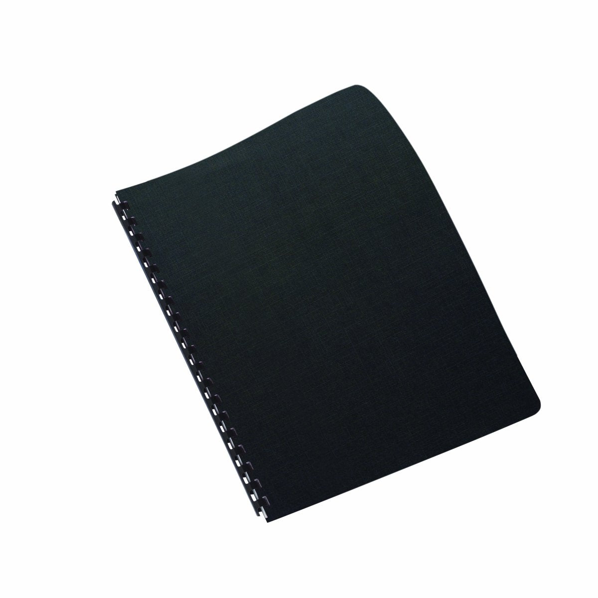 GBC Linen Weave Standard Presentation Covers, No Window, Round Corners, 8-3/4 x 11-1/4-Inch, Black, 200 Per Pack (6447408200)