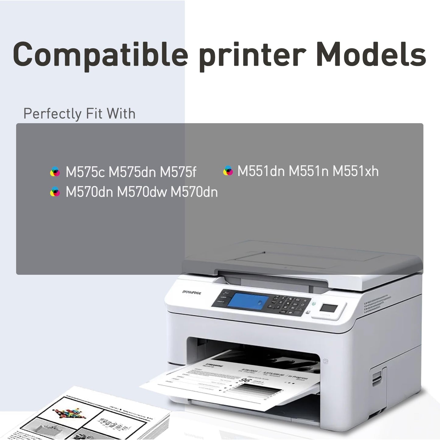 MEGOFFICE Compatible Toner Cartridge Replacement for HP 507X Black Toner Cartridge 507A High Yield CE400X for Laserjet 500 Color m551 m551dn m551n m551xh m570dn m570dw m575c m575dn m575f (1-Pack)