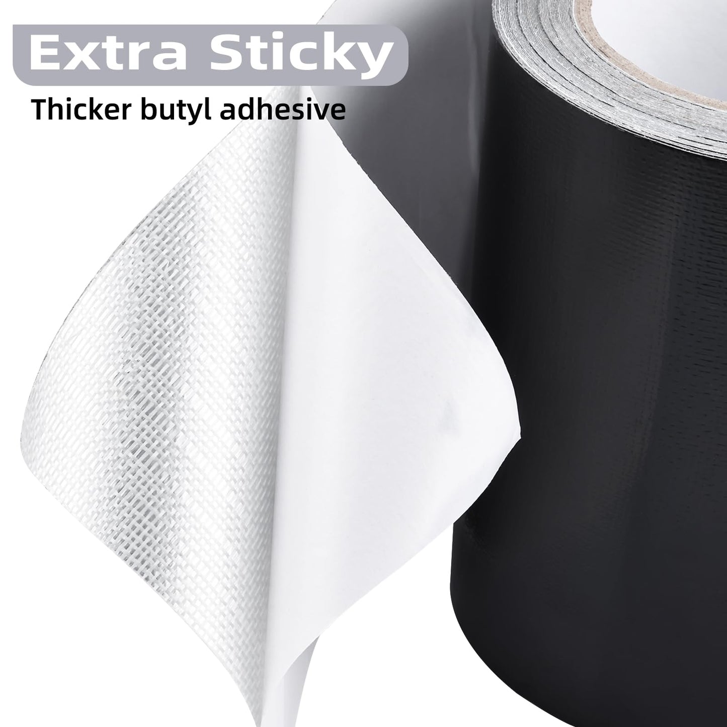 RealPlus RV Underbelly Tape 6" x 50' RV Underbelly Material Belly Tape with Permanent Sealing Adhesive for Camper Travel Trailer Mobile Home (Extra-Sticky)